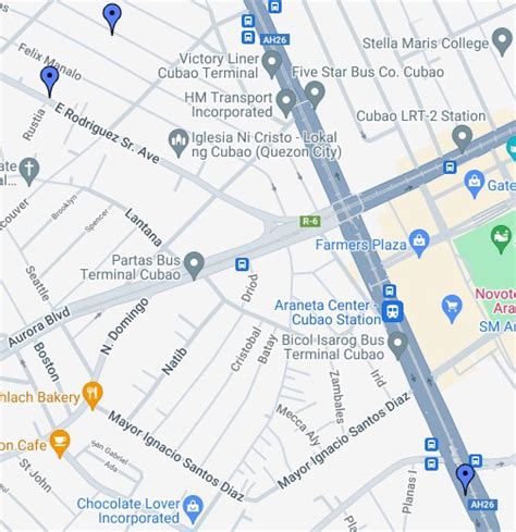 cubao to ust|Google Maps.